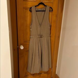 Vintage Le Chateau Tan Romper Dress